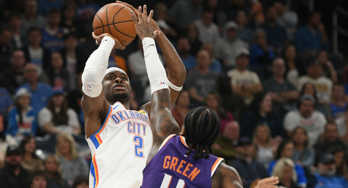 Shai Gilgeous-Alexander encestó 26 puntos para el Thunder