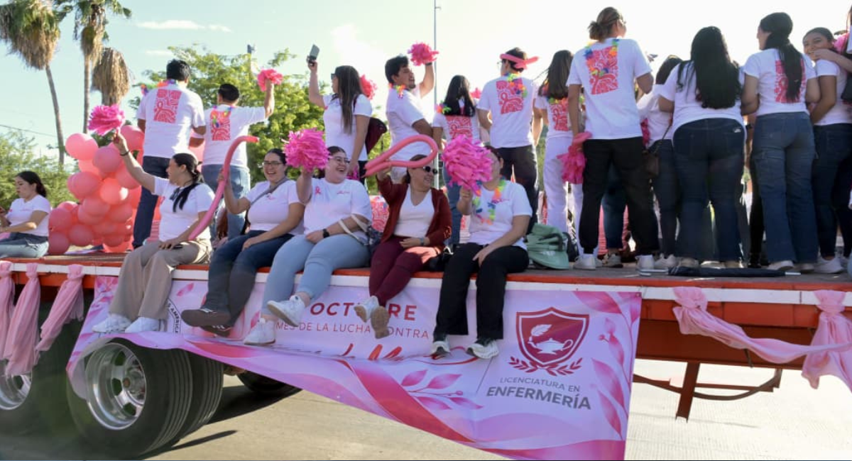 Gobierno de Hermosillo participa en la 12va ‘Caravana por la Vida’ que conmemora la lucha contra el cáncer de mama