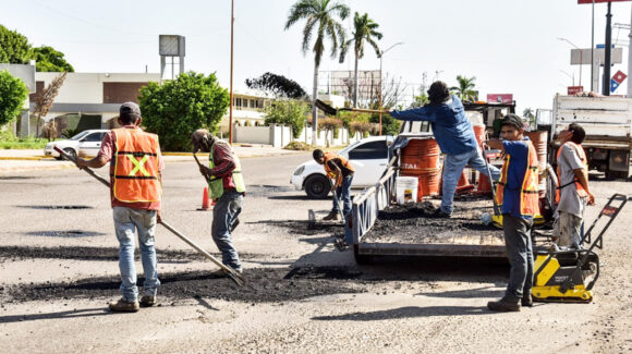 Intensificará Ayuntamiento de Cajeme trabajos de bacheo tras afectaciones por lluvias de ‘Polo’