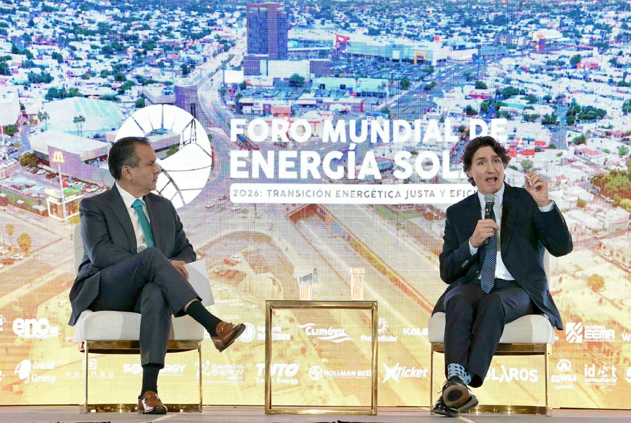 Justin Trudeau destaca liderazgo de Hermosillo en desarrollo sustentable durante Foro Mundial de Energía Solar