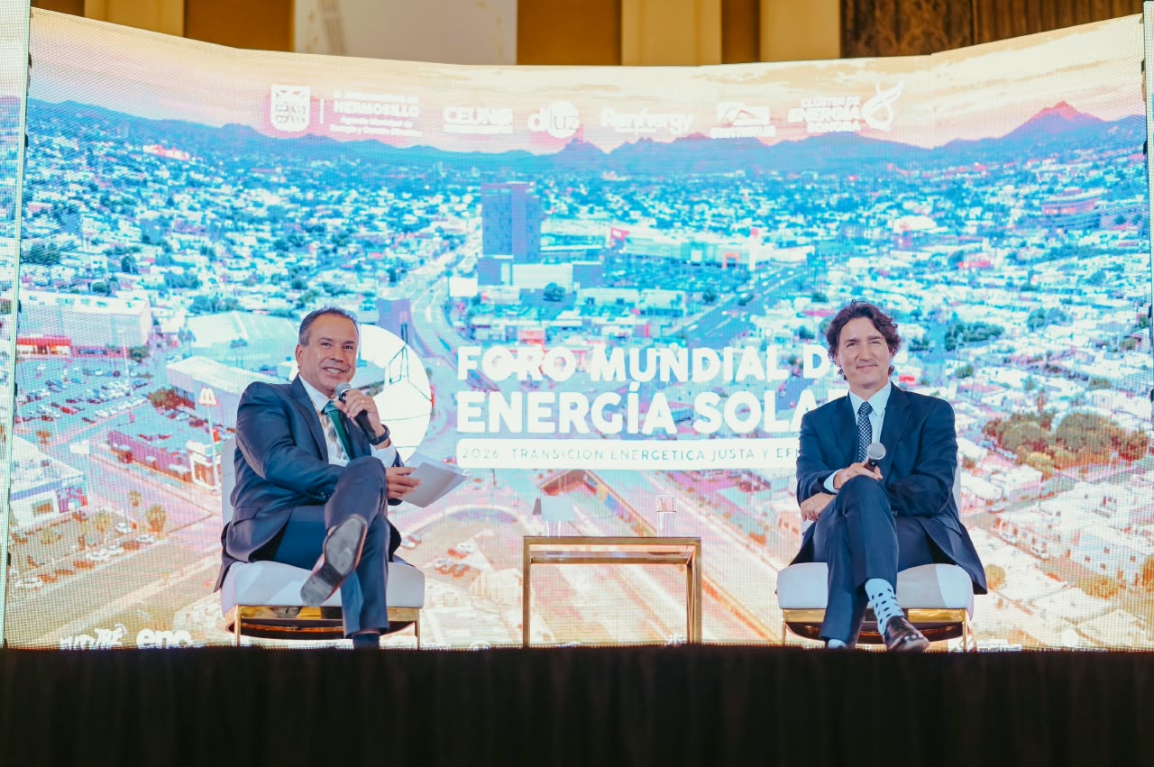 Justin Trudeau destaca liderazgo de Hermosillo en desarrollo sustentable durante Foro Mundial de Energía Solar