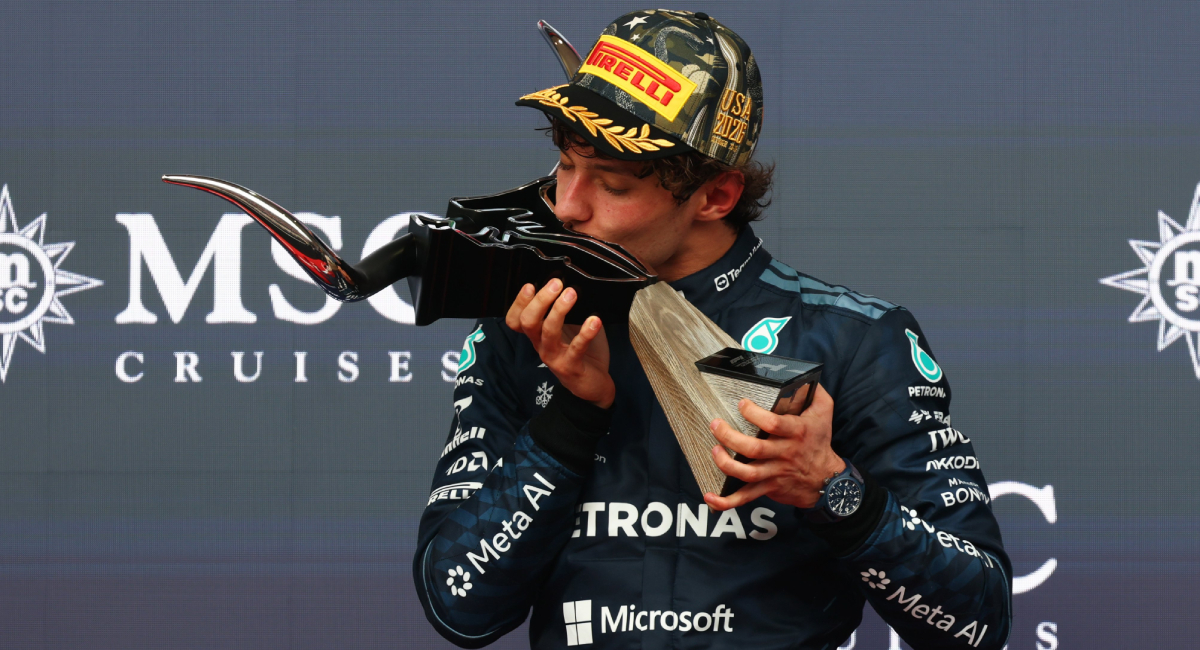 Kimi Antonelli consiguió la victoria en el Gran Premio de Estados Unidos y quedó al borde de su primer título en la Fórmula 1