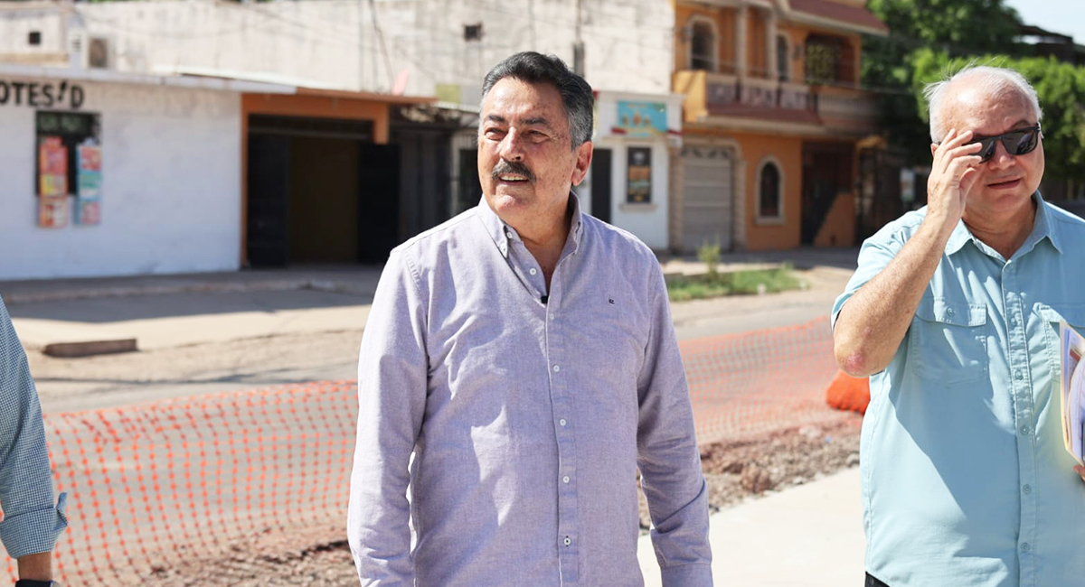 Lamarque supervisa avances de obras de pavimentación, drenaje y espacios públicos en Cajeme