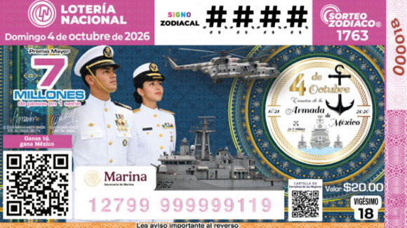 Lista COMPLETA de GANADORES Sorteo Zodiaco No. 1763 de Lotería Nacional, HOY domingo 4 de octubre