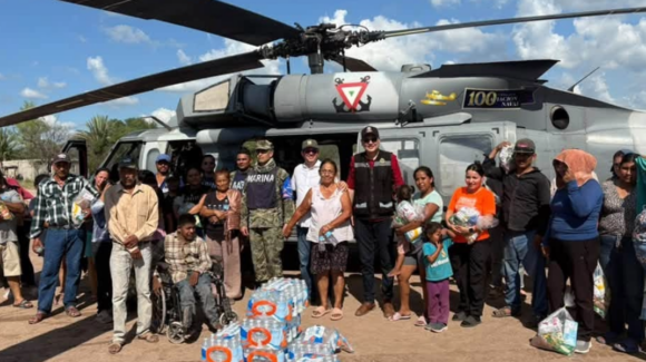 Llega ayuda humanitaria a la comunidad de Yorentamehua en Navojoa