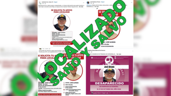 Localizan sano y salvo a conserje de primaria reportado como desaparecido en Hermosillo