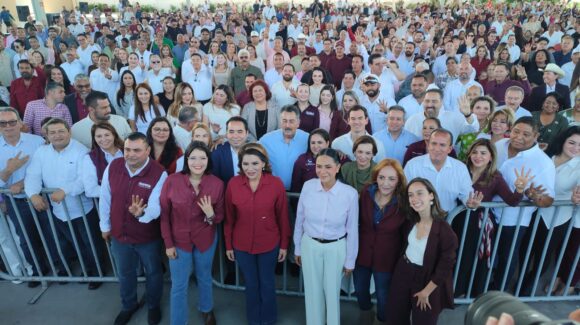 Lorenia Valles recibe en Hermosillo a Ariadna Reyes, dirigente nacional de Morena