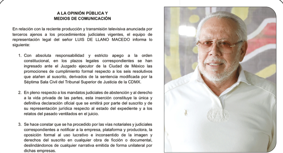 Luis de Llano amenaza con demandar a producción de la serie sobre Timbiriche