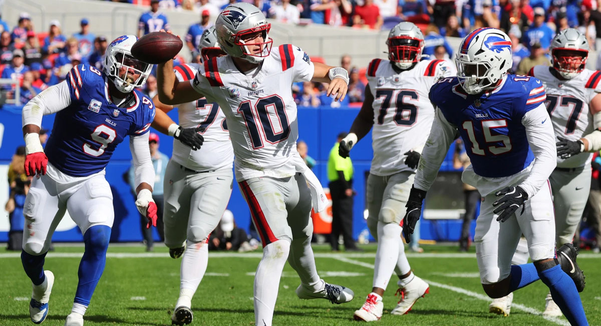 Maye logró guiar a su equipo a una remontada sobre los Bills