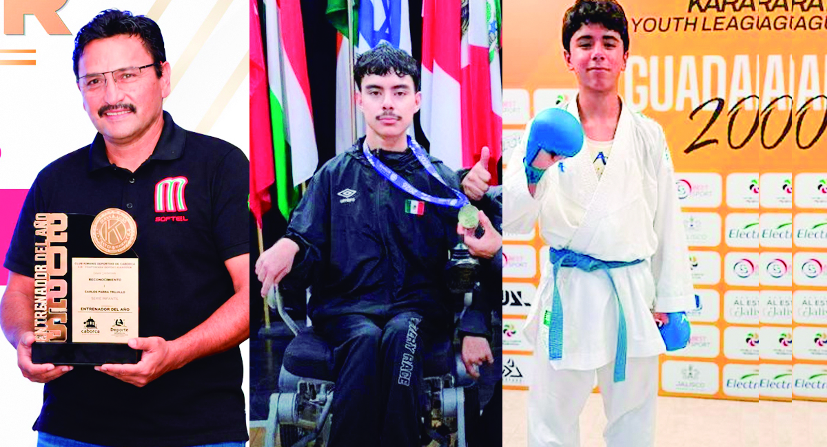 Reconocen al talento sonorense: Alexis González, Carlos Parra y Brandon Bojórquez ganan el Premio Estatal del Deporte