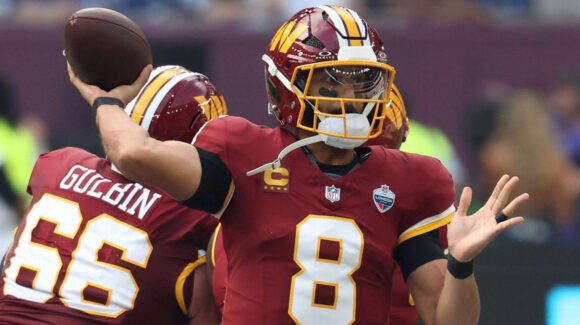 Marcus Mariota sale lesionado de la rodilla en Londres y Washington Commanders teme otra baja prolongada