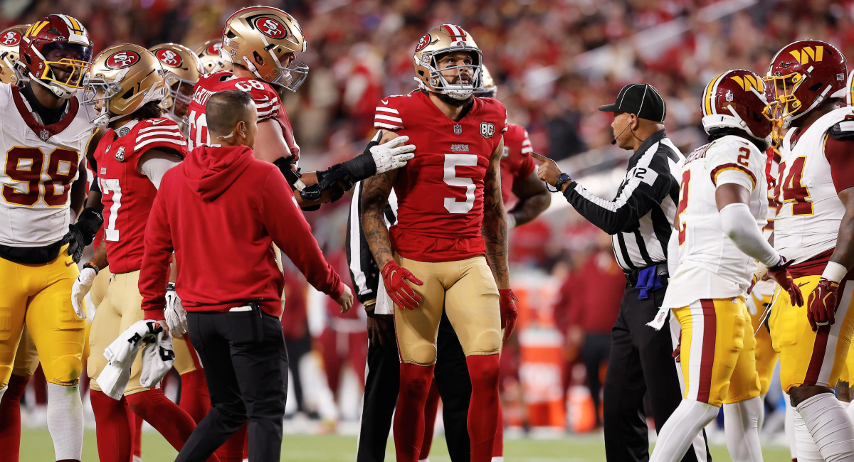 Mike Evans queda fuera del partido 49ers vs Commanders por lesión en tendón de Aquiles y responden si abandona la NFL