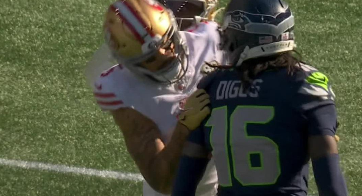 Mike Evans se burla de Trevon Diggs en partido 49ers vs Seahawks