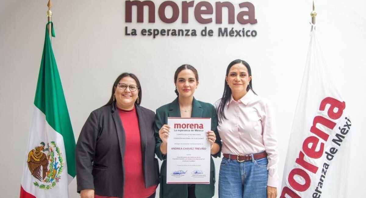 Morena designa a Andrea Chávez como coordinadora municipal en Ciudad Juárez