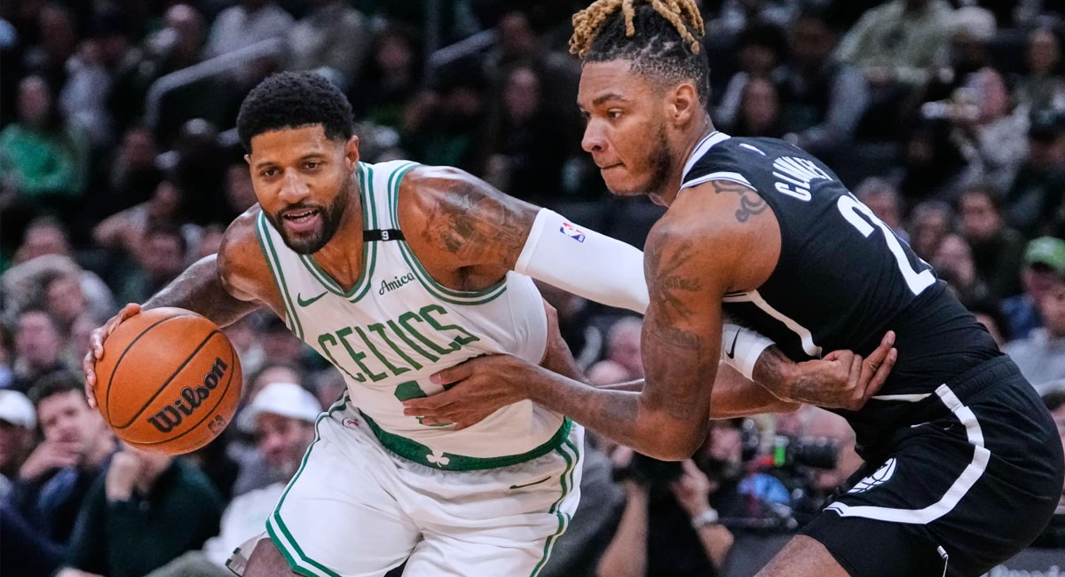 Paul George colaboró con 20 puntos para el triunfo de Boston
