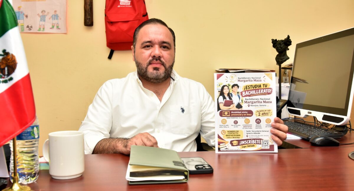 Prepa Margarita Maza abre inscripciones gratuitas para jóvenes de Navojoa