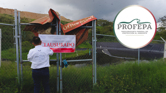 Profepa clausura lagunas de lixiviados en Xalapa por contaminación de suelo y río