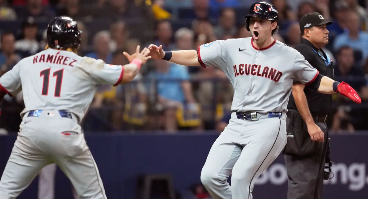 Ramírez y DeLauter encabezaron la ofensiva de los Guardians ante Rays