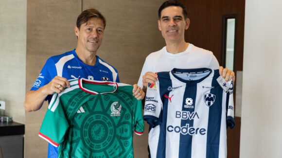 Rafael Márquez visita a Rayados y se reúne con Matías Almeyda antes del México vs Jamaica en el BBVA