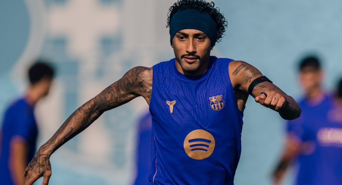 Raphinha se reincorporó a los entrenamientos del Barcelona y apunta a regresar a las canchas en la próxima jornada de LaLiga
