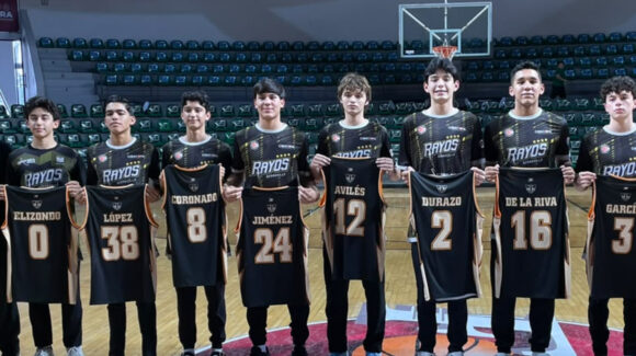 Rayos de Hermosillo, campeones de Minicopa, reciben uniformes para su gira en España