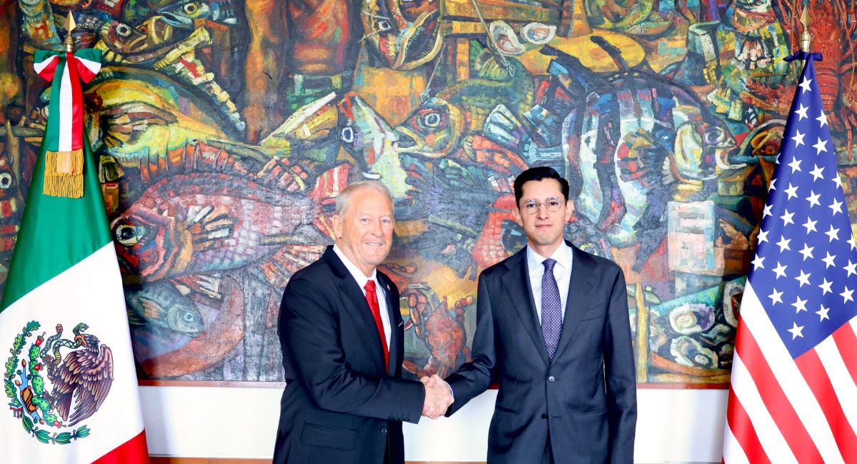 Roberto Velasco se reúne con embajador de Estados Unidos para seguimiento de la agenda bilateral