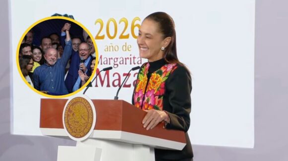 (VIDEO) Sheinbaum vuelve a celebrar victoria de Lula en Brasil: “Una bocanada de aire fresco para América Latina”