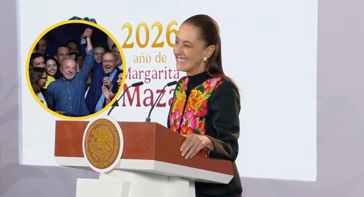 Sheinbaum vuelve a celebrar victoria de Lula en Brasil