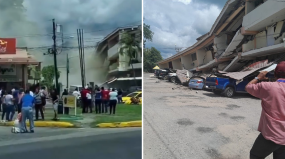 Sismo de magnitud 7.7 en Panamá: videos muestran daños y edificios colapsados