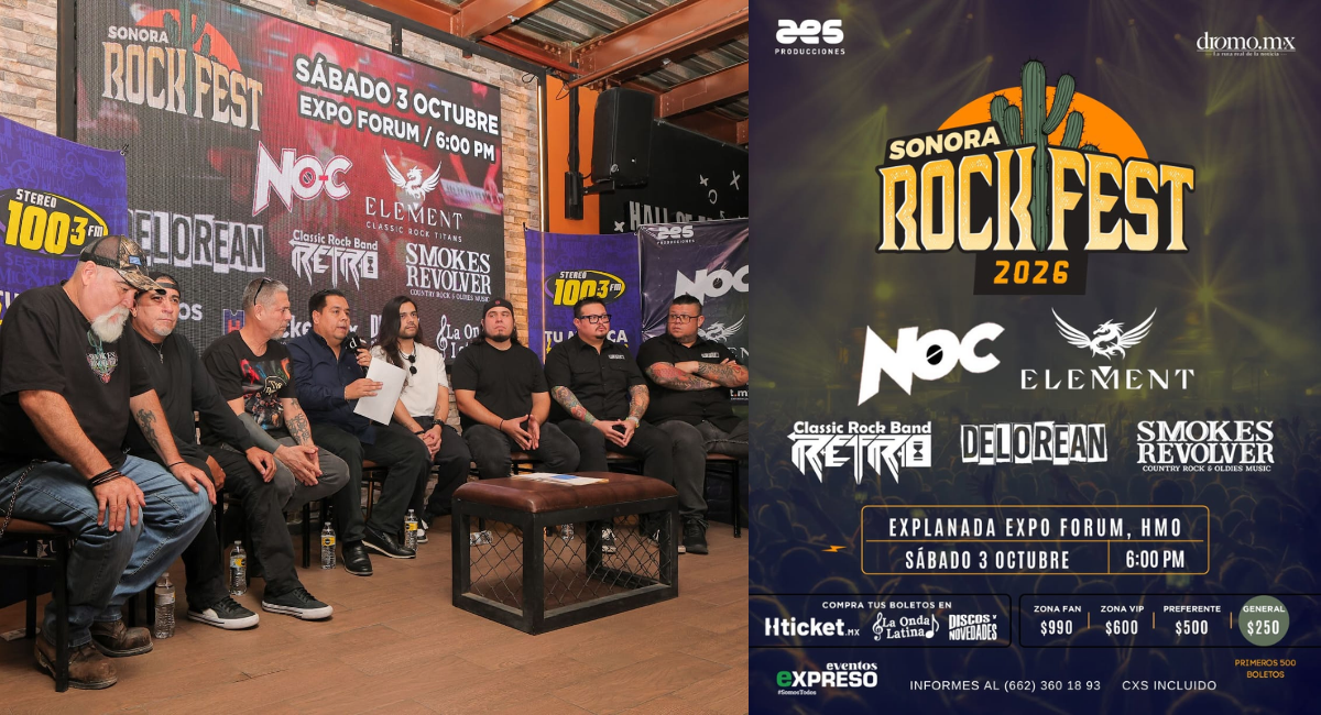 Sonora Rock Fest 2026 a punto de Sold Out Zona Fan agotada y estas bandas encenderán Hermosillo