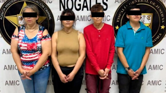 Sorprenden a cuatro mujeres con crystal y marihuana en casa de Nogales; también les hallaron efectivo
