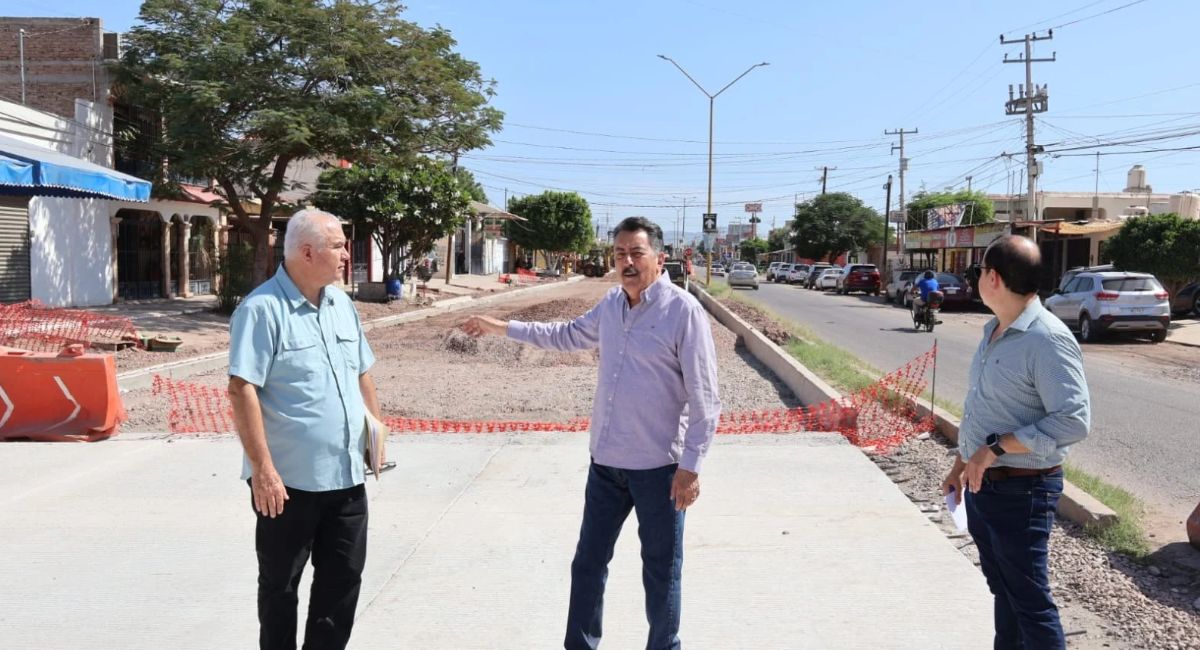 Supervisa Javier Lamarque avances en obras hidráulicas, sanitarias y viales en Cajeme