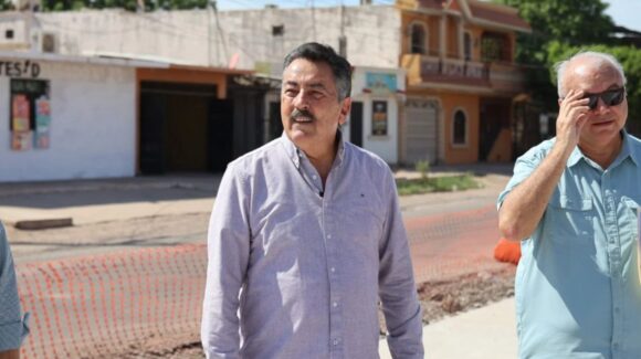 Supervisa Javier Lamarque avances en obras hidráulicas, sanitarias y viales en Cajeme