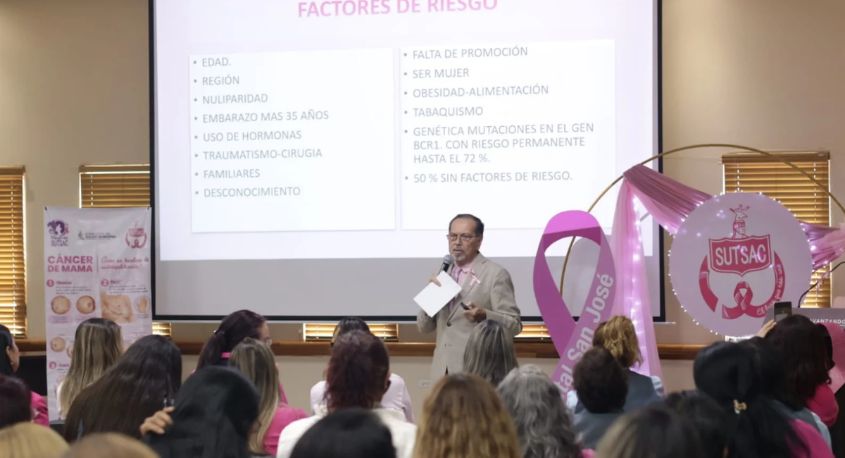 Sutsac promueve prevención del cáncer de mama con conferencia y taller de autoexploración en Cajeme