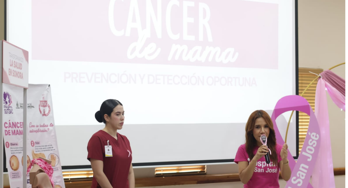 Sutsac promueve prevención del cáncer de mama con conferencia y taller de autoexploración en Cajeme