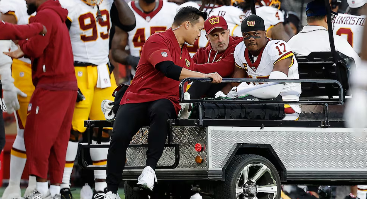 Terry McLaurin sufre terrible lesión en la rodilla y confirman que queda fuera del resto de la temporada 2026 de la NFL
