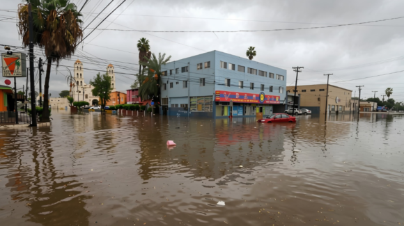 Tormenta tropical ‘Rachel’ provoca graves inundaciones y cierres viales en Las Vegas