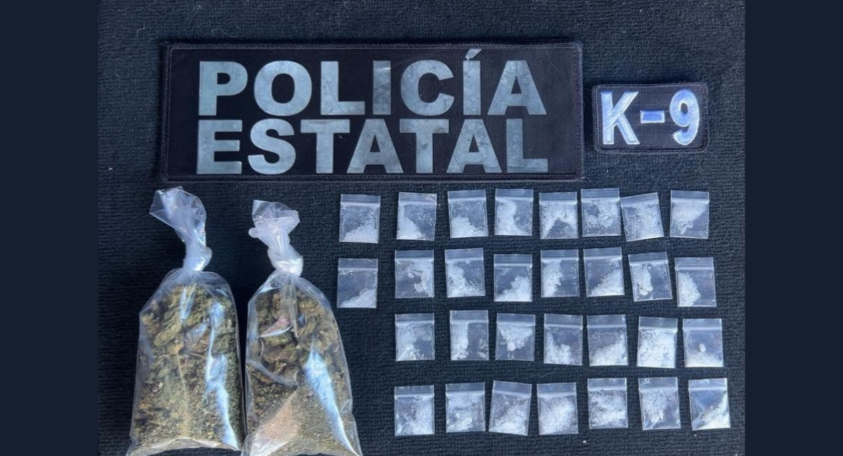 Unidad K-9 de Hermosillo permite detener a dos personas tras un operativo especializado