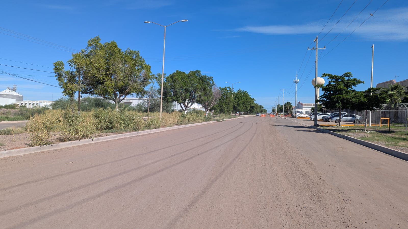 Lluvias frenan trabajos en el Parque Industrial de Obregón; obra registra un avance del 92%
