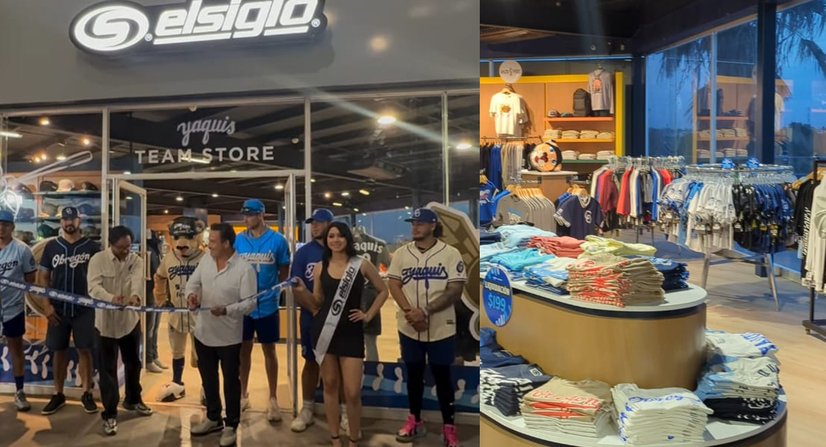 Yaquis y Deportes El Siglo refuerzan su equipo: Reapertura de tienda en el Estadio Yaquis