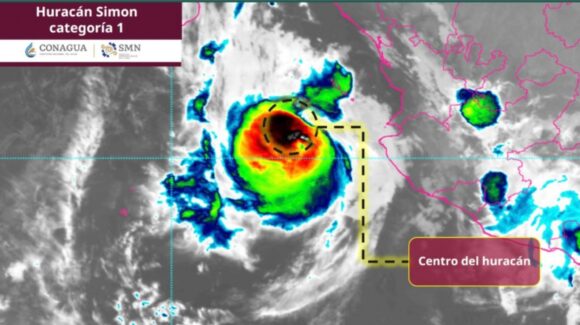 Huracán ‘Simon’ es categoría 1: ¿Dónde se ubica y cuál es su trayectoria HOY martes 13 de octubre?