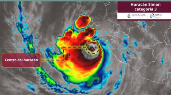 Huracán ‘Simón’ HOY 12 de octubre: Conagua alerta desplazamiento lento y paralelo a Jalisco