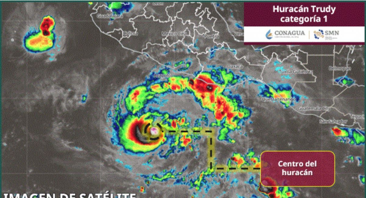 Huracán 'Trudy' HOY: Trayectoria y estados afectados