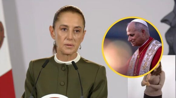 Sheinbaum desea pronta recuperación al Papa León XIV tras cirugía por cáncer de pulmón