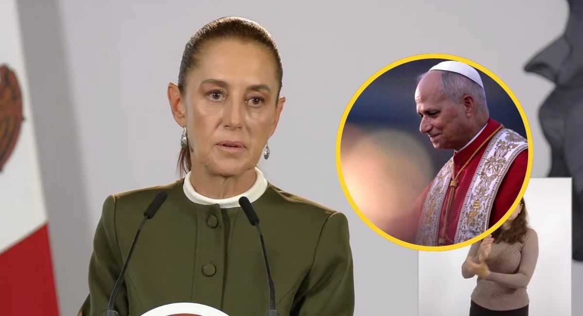 Sheinbaum desea pronta recuperación al Papa León XIV