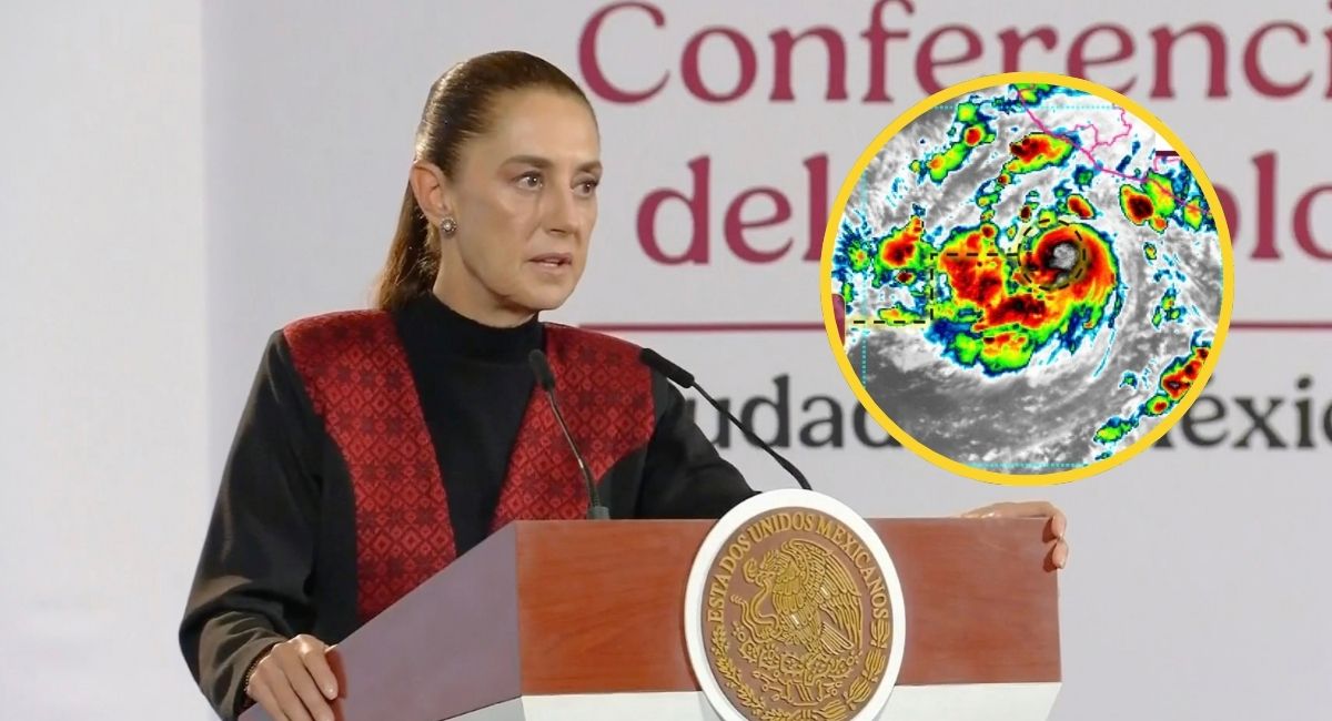 Gobierno de Sheinbaum alerta por huracán 'Simón' en México