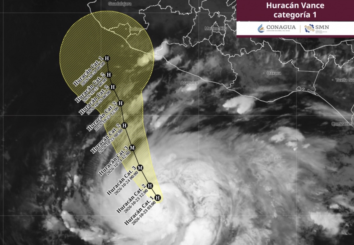 Huracán 'Vance' HOY: trayectoria y posible categoría 3