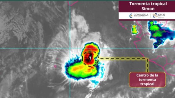Huracán ‘Simon’ se debilita a tormenta tropical HOY 15 de octubre: Dónde está y cuál será su trayectoria