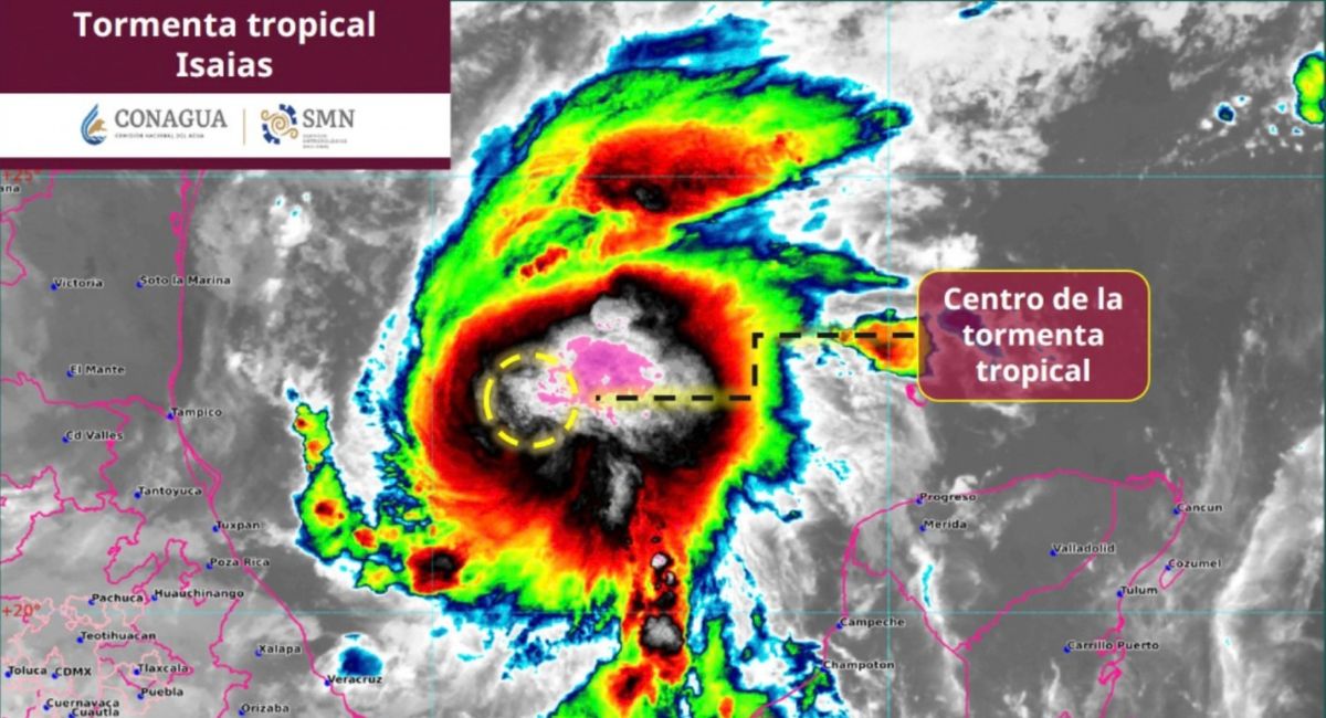'Isaías' se convertirá en huracán: Alertan lluvias y oleaje en Veracruz, Tabasco y Yucatán