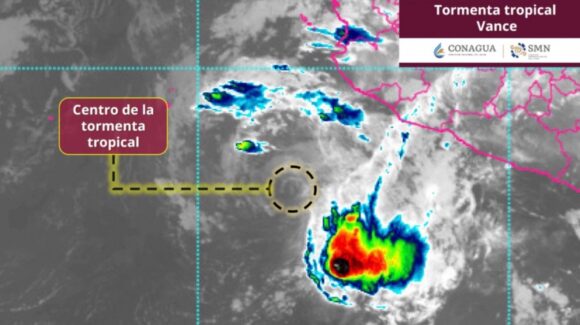 Tormenta Tropical ‘Vance’ HOY: Ciclón se debilita, pero Conagua alerta por LLUVIAS, vientos y oleaje